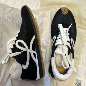 LOEWE Flow Suede Retro Runner Sneakers
